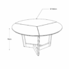Mesa Zurich de madera