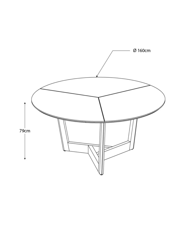 Mesa Zurich de madera